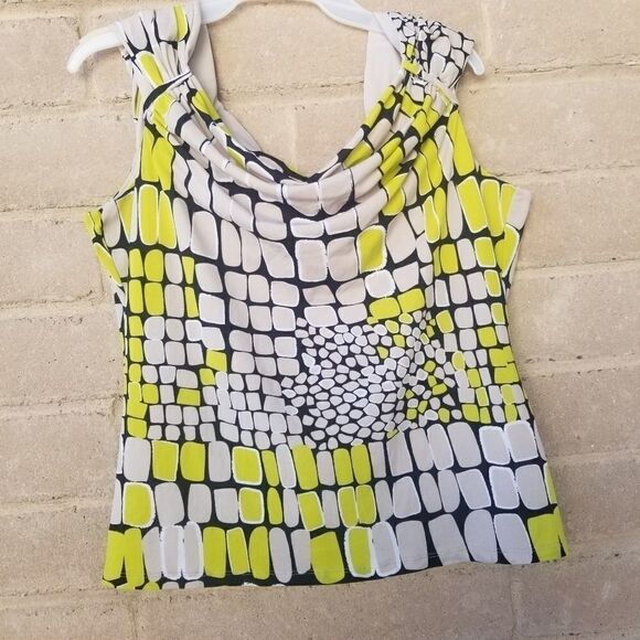 Worthington Sleeveless Geometric Print. Size L. - Picture 1 of 10